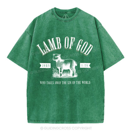 Lamb Of God Christian Washed T-Shirt