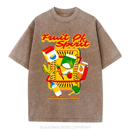 Fruit Of The Spirit Christian Washed T-Shirt