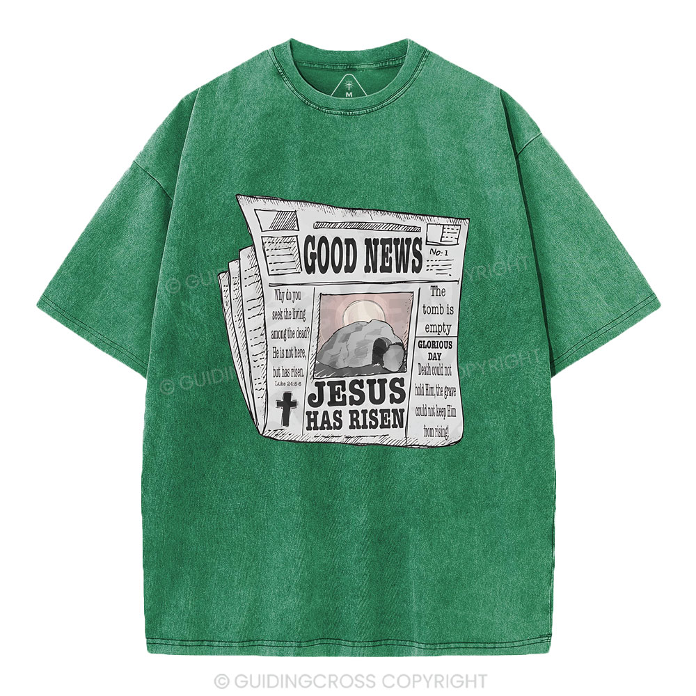 Good News  Christian Washed T-Shirt