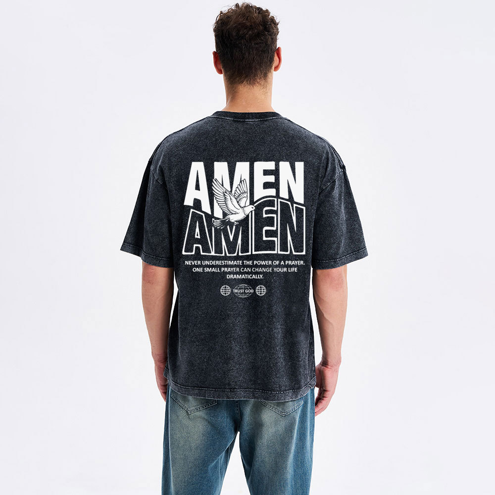 Amen Christian Washed T-Shirt