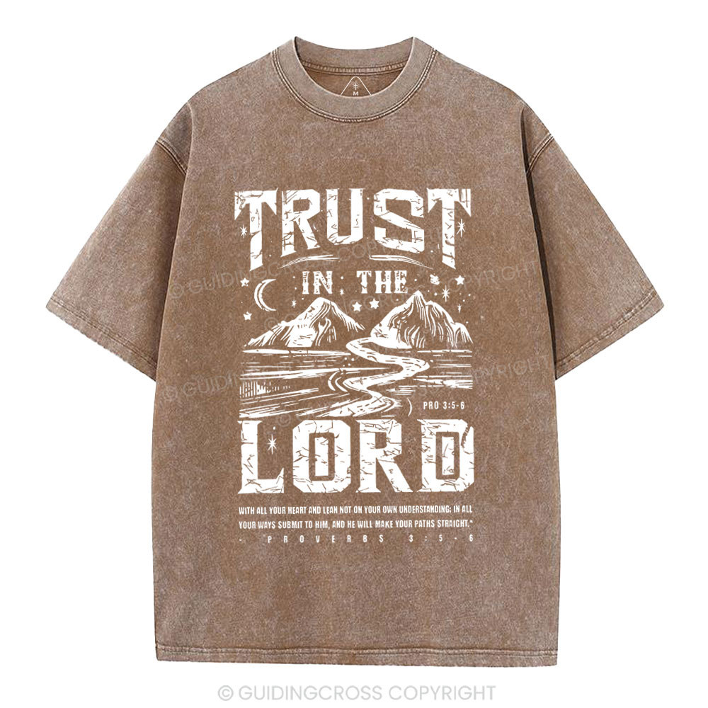 Trust In The Lord Christian Washed T-Shirt