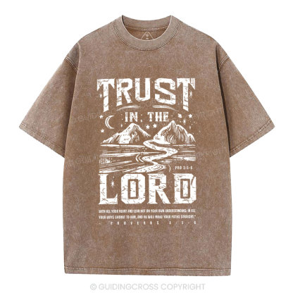 Trust In The Lord Christian Washed T-Shirt