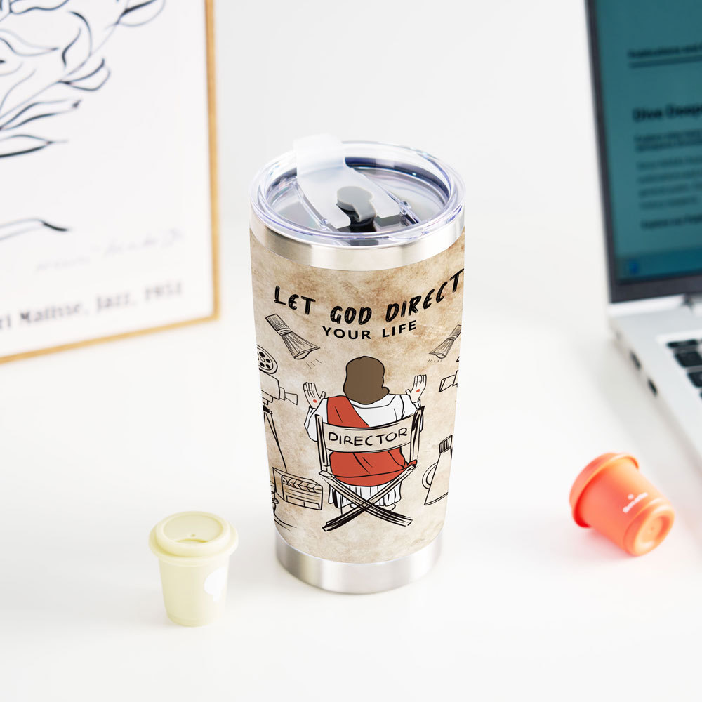Let God Direct Christian 20OZ Tumbler
