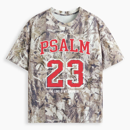 Psalm 23 Christian Camo T-Shirt
