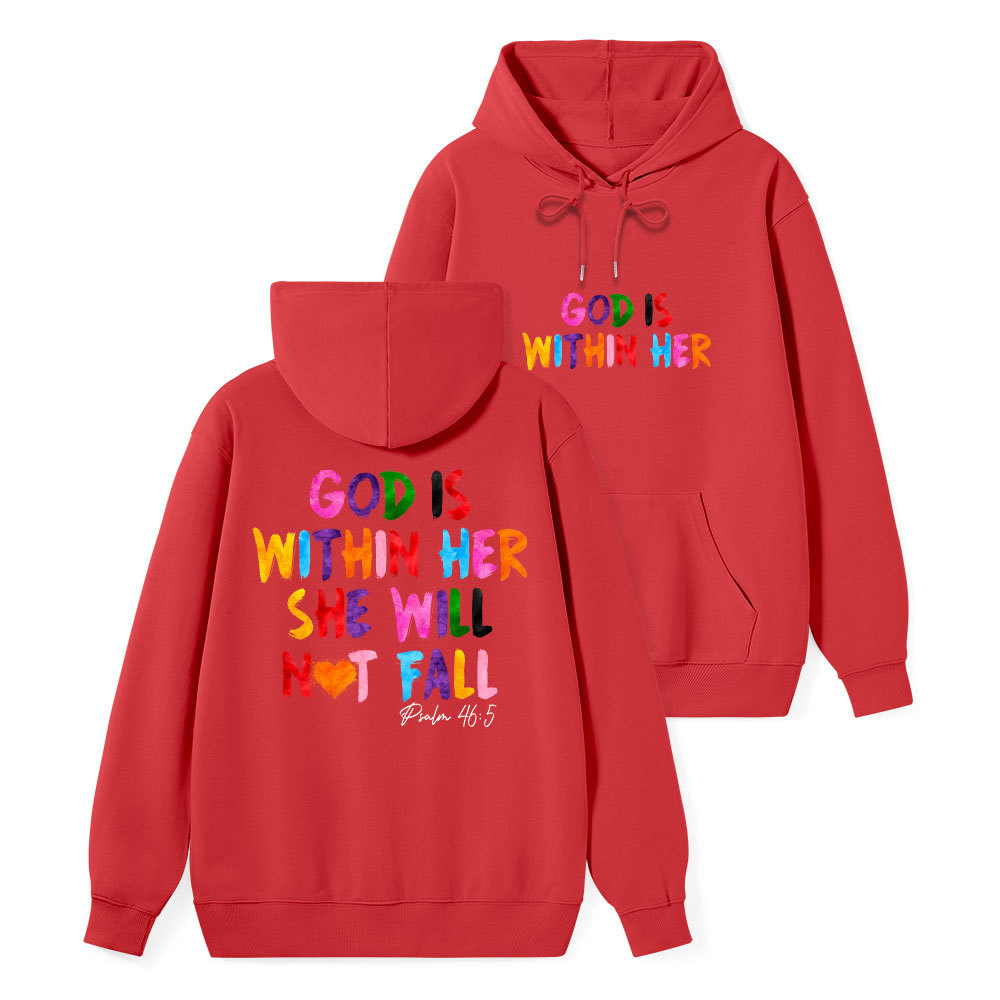 God Is Within Her She Will Not Fall Classic Christian Hoodie