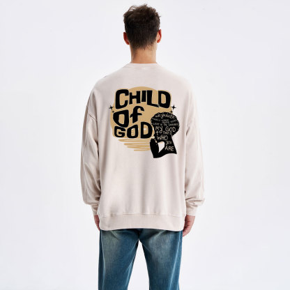 Child Of God Christian Washed Sweatshirt