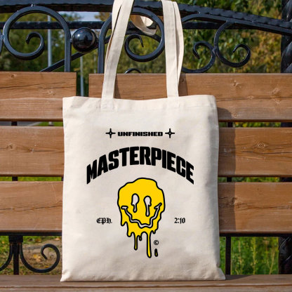 Masterpiece Christian Canvas Tote Bag
