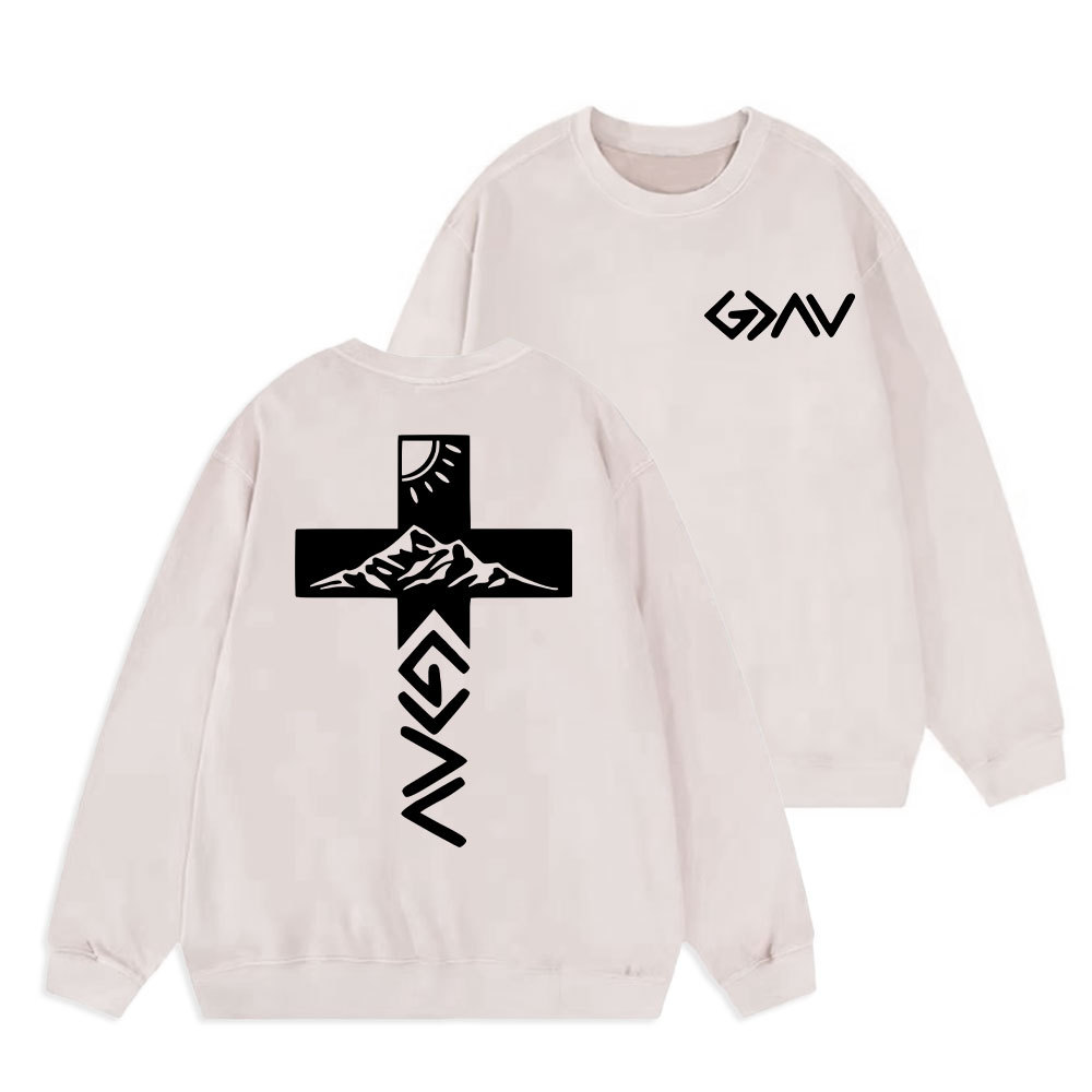 God Is Greater Than The Highs And Lows Christian Washed Sweatshirt