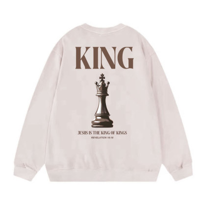 Jesus Is The King Of Kings Christian Washed Sweatshirt