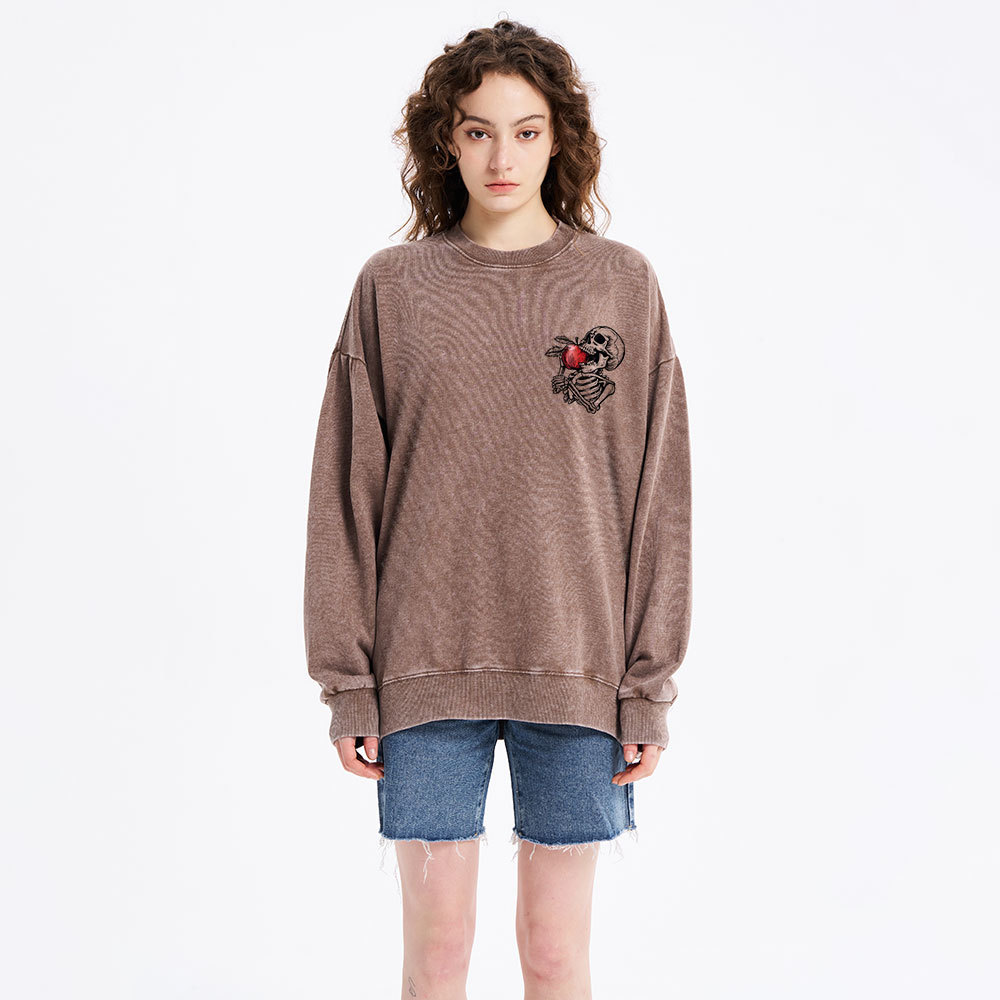 The Waves Of Sin Christian Washed Sweatshirt