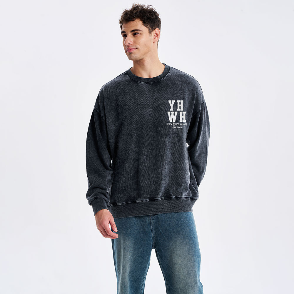 YHWH Christian Washed Sweatshirt