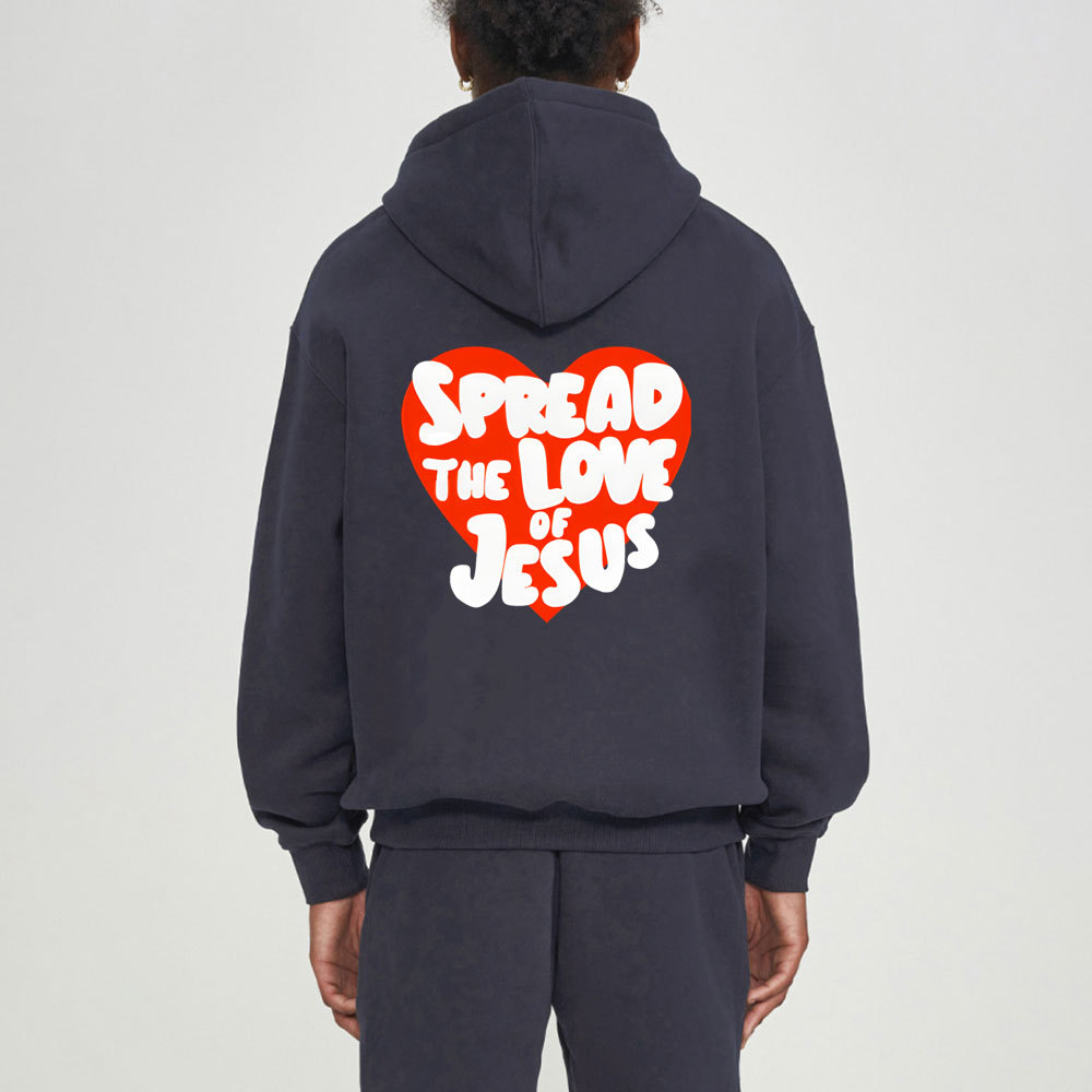Spread The Love Of Jesus Christian Fleece Hoodie Set