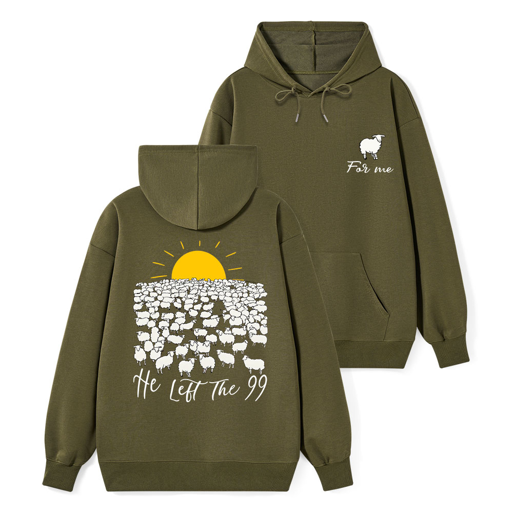 He Left The 99 Classic Christian Hoodie