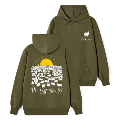 He Left The 99 Classic Christian Hoodie