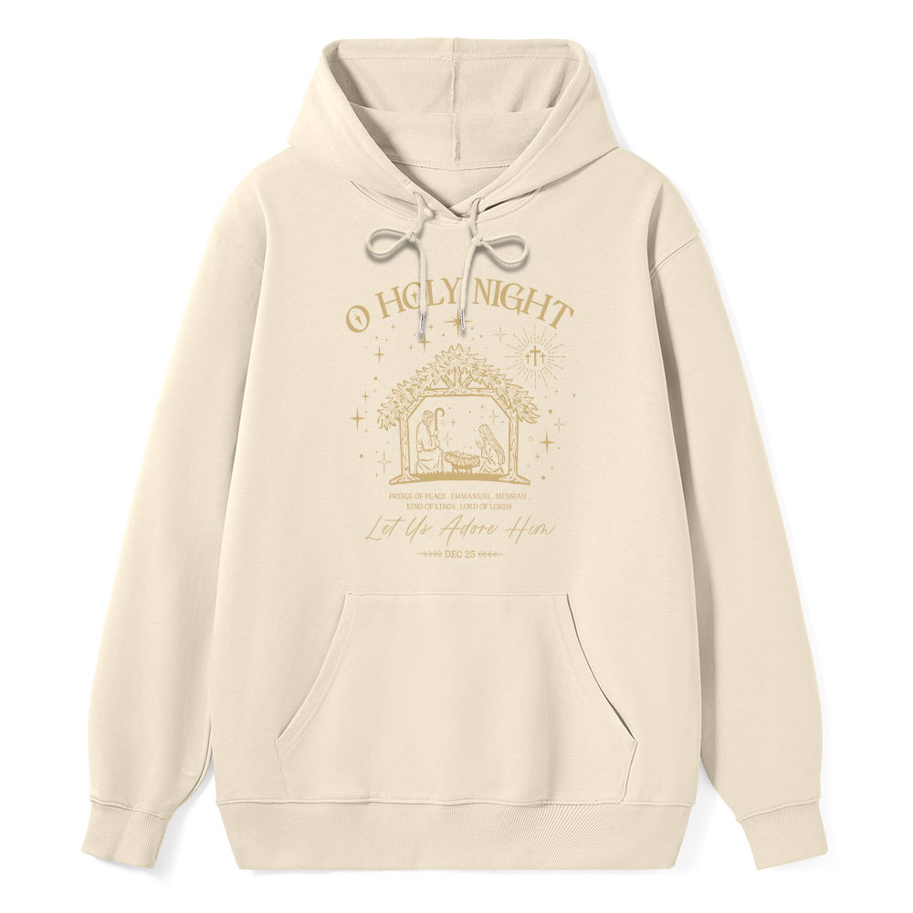 O Holy Night Let Us Adore Him Classic Christian Hoodie
