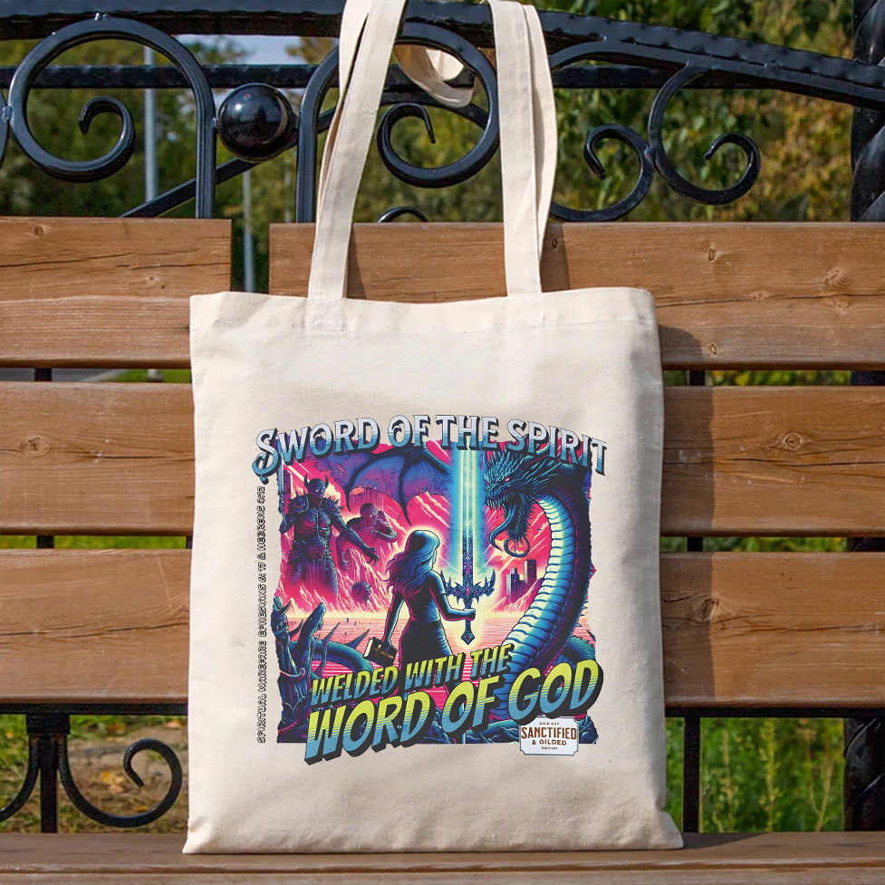 Sword Of The Spirit Christian Canvas Tote Bag
