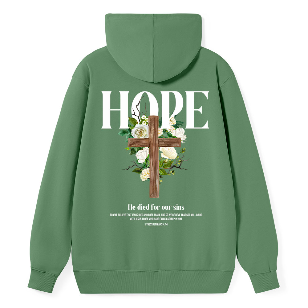 He Died For Our Sins Classic Christian Hoodie