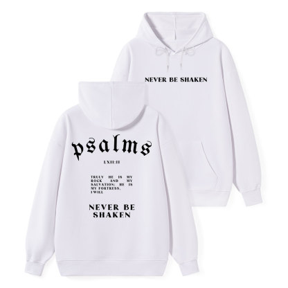Never Be Shaken Classic Christian Hoodie