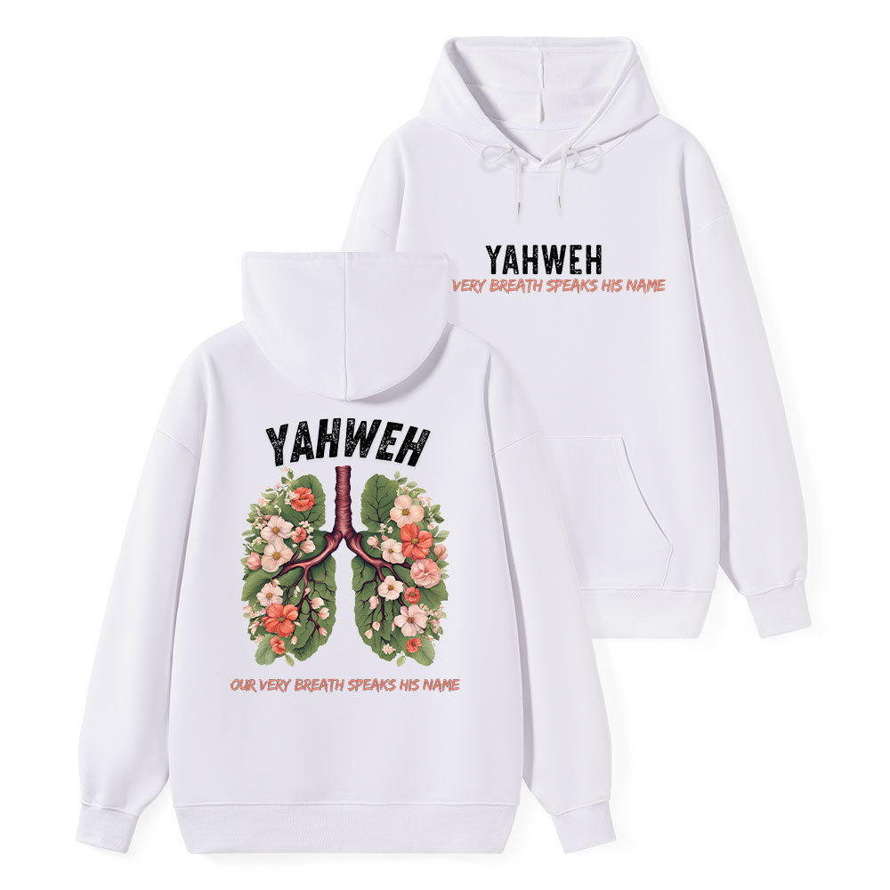 Yahweh Leaf Flower Lung Classic Christian Hoodie