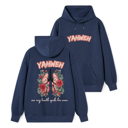 YAHWEH Our Very Breath Speaks Classic Christian Hoodie