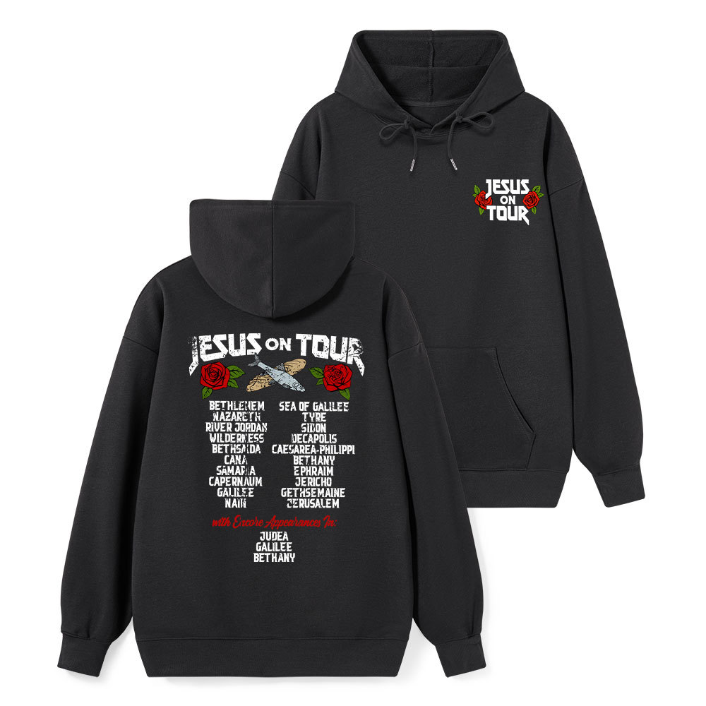 Jesus On Tour Classic Christian Hoodie