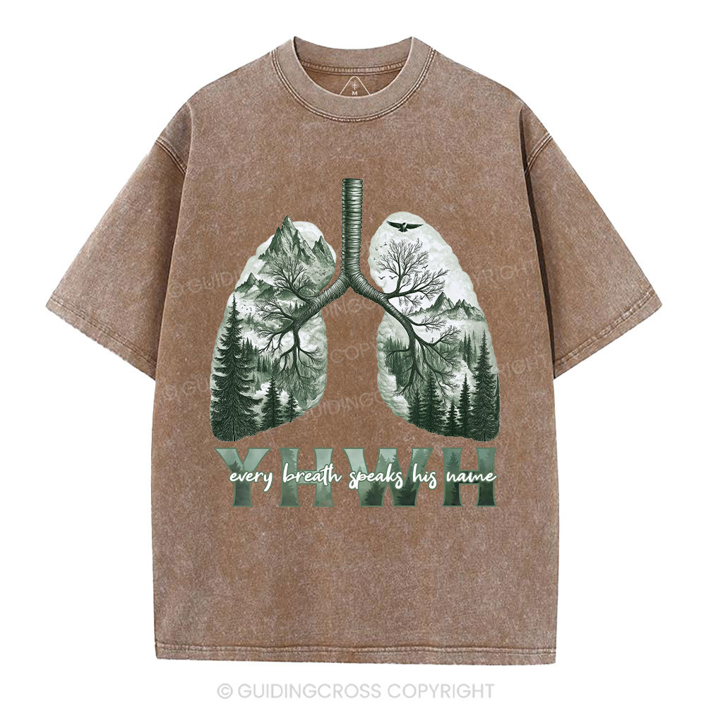 YHWH Nature Outdoors Christian Washed T-Shirt