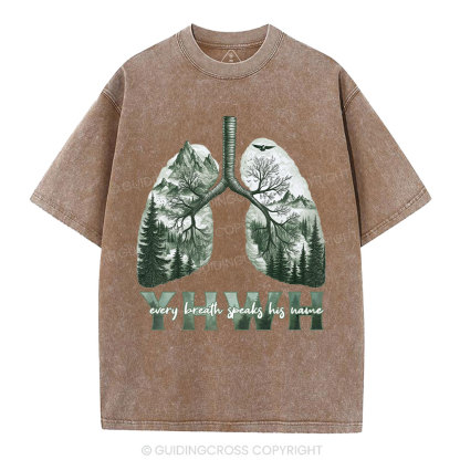 YHWH Nature Outdoors Christian Washed T-Shirt