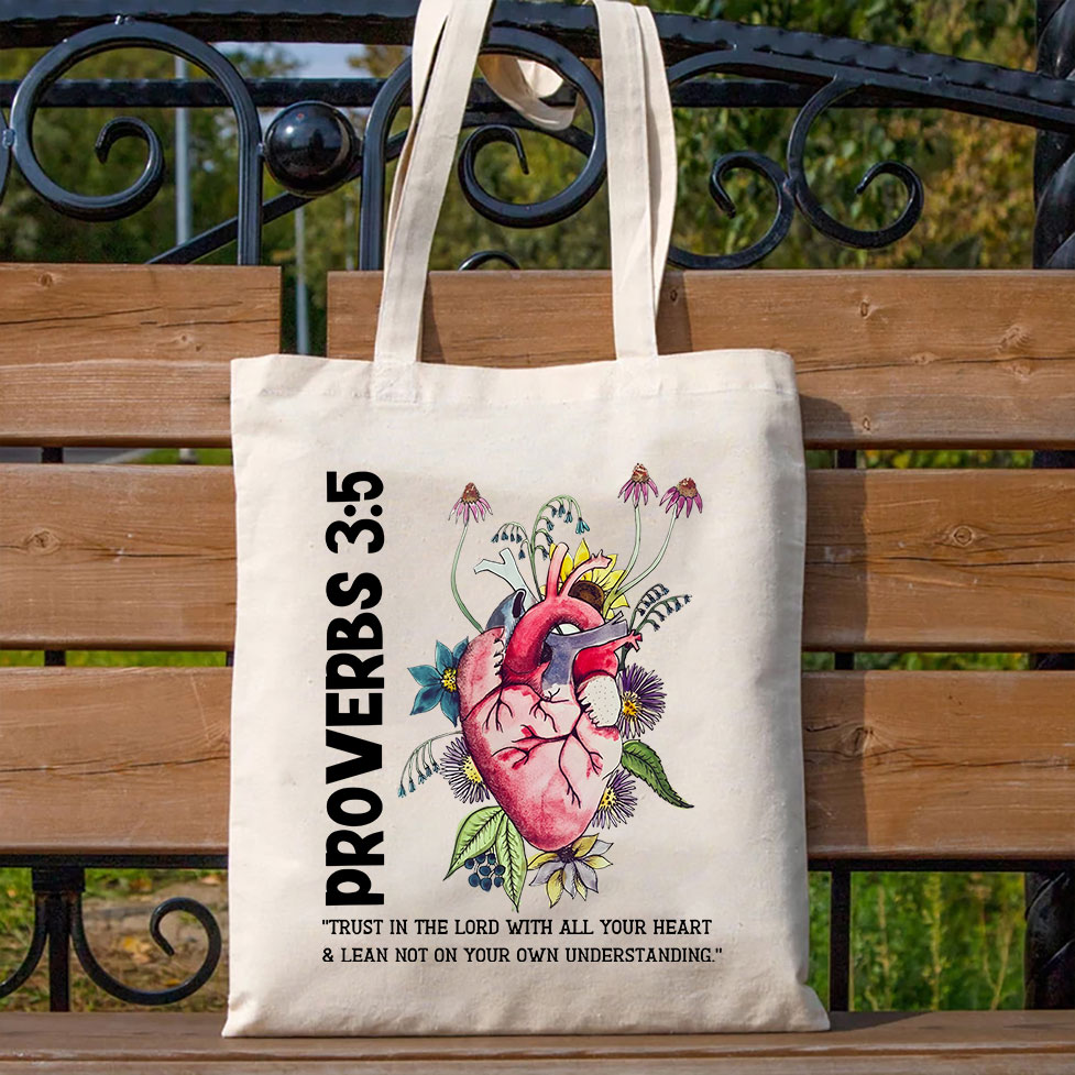 Trust In The Lord Christian Canvas Tote Bag