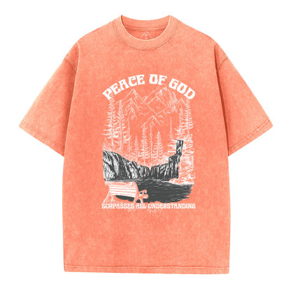 Peace Of God Christian Washed T-Shirt