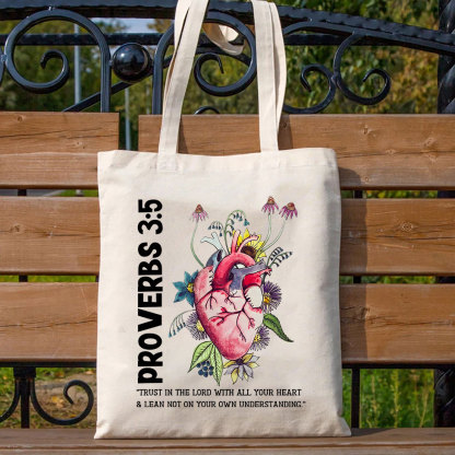 Trust In The Lord Christian Canvas Tote Bag