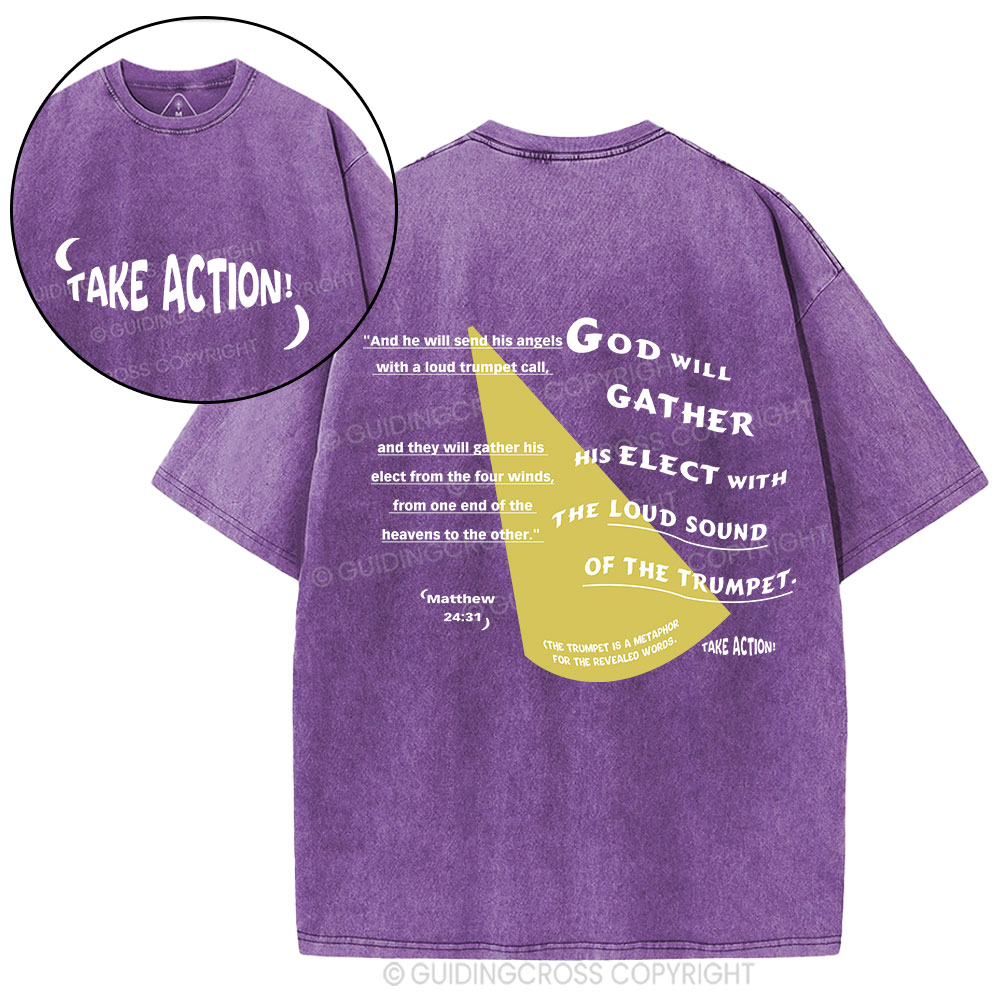 Take Action Christian Washed T-Shirt