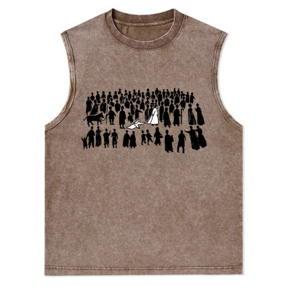 By His Wounds Christian Washed sleeveless Tee