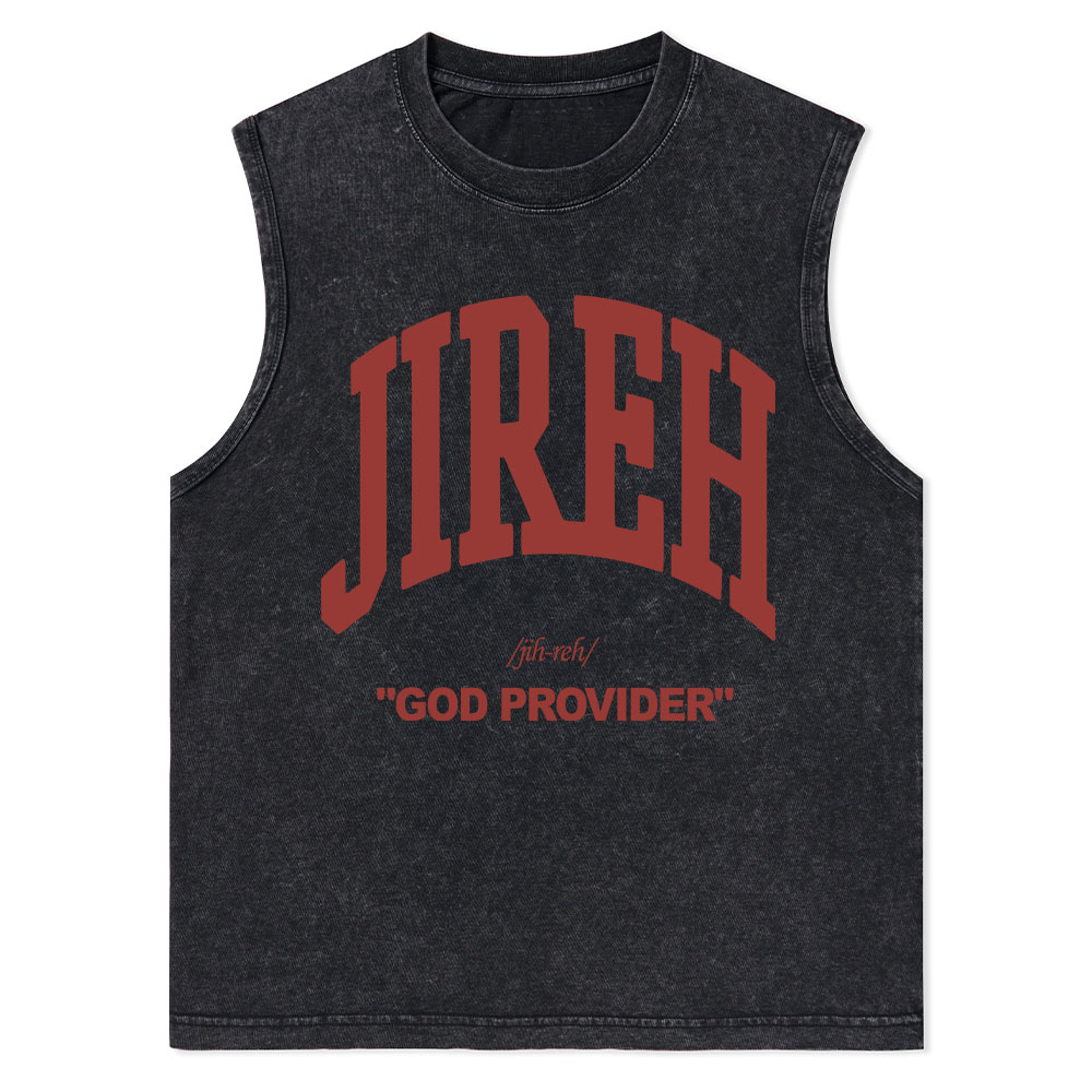 Jireh Christian Washed sleeveless Tee