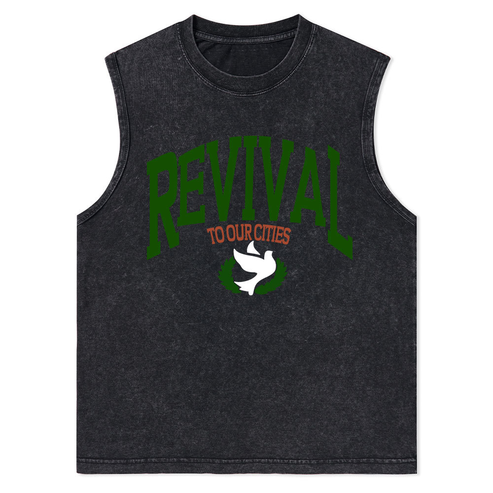 Revival Christian Washed sleeveless Tee