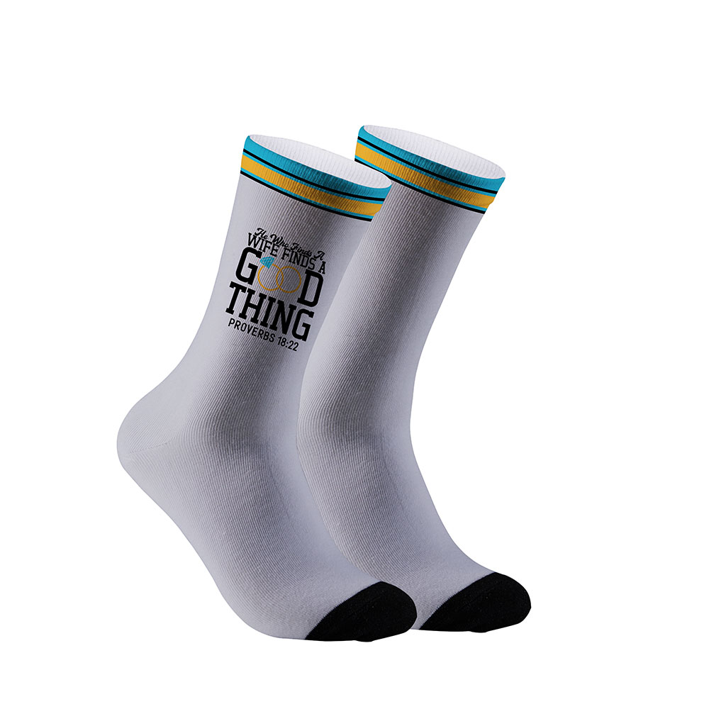 He Who Finds A Wife Finds A Good Christian Socks