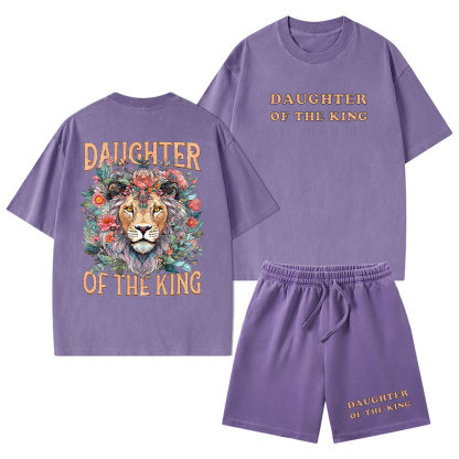 Daughter Of The King Christian Washed T-Shirt & Shorts