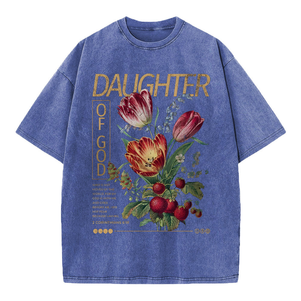 Daughter Of God Christian Washed T-Shirt