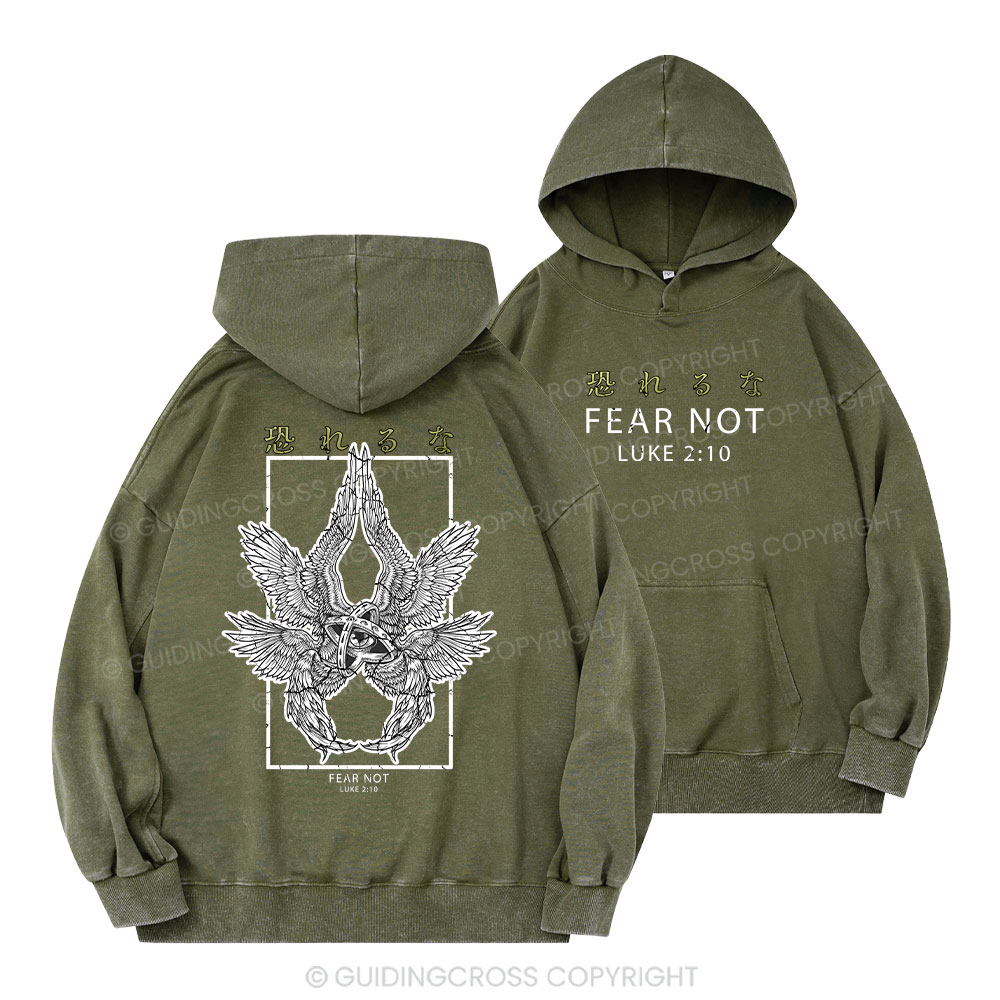 Fear Not Christian Washed Hoodie