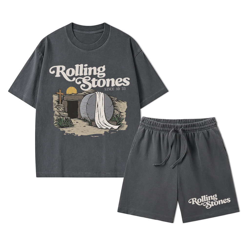 Rolling Stone Christian Washed T-Shirt & Shorts