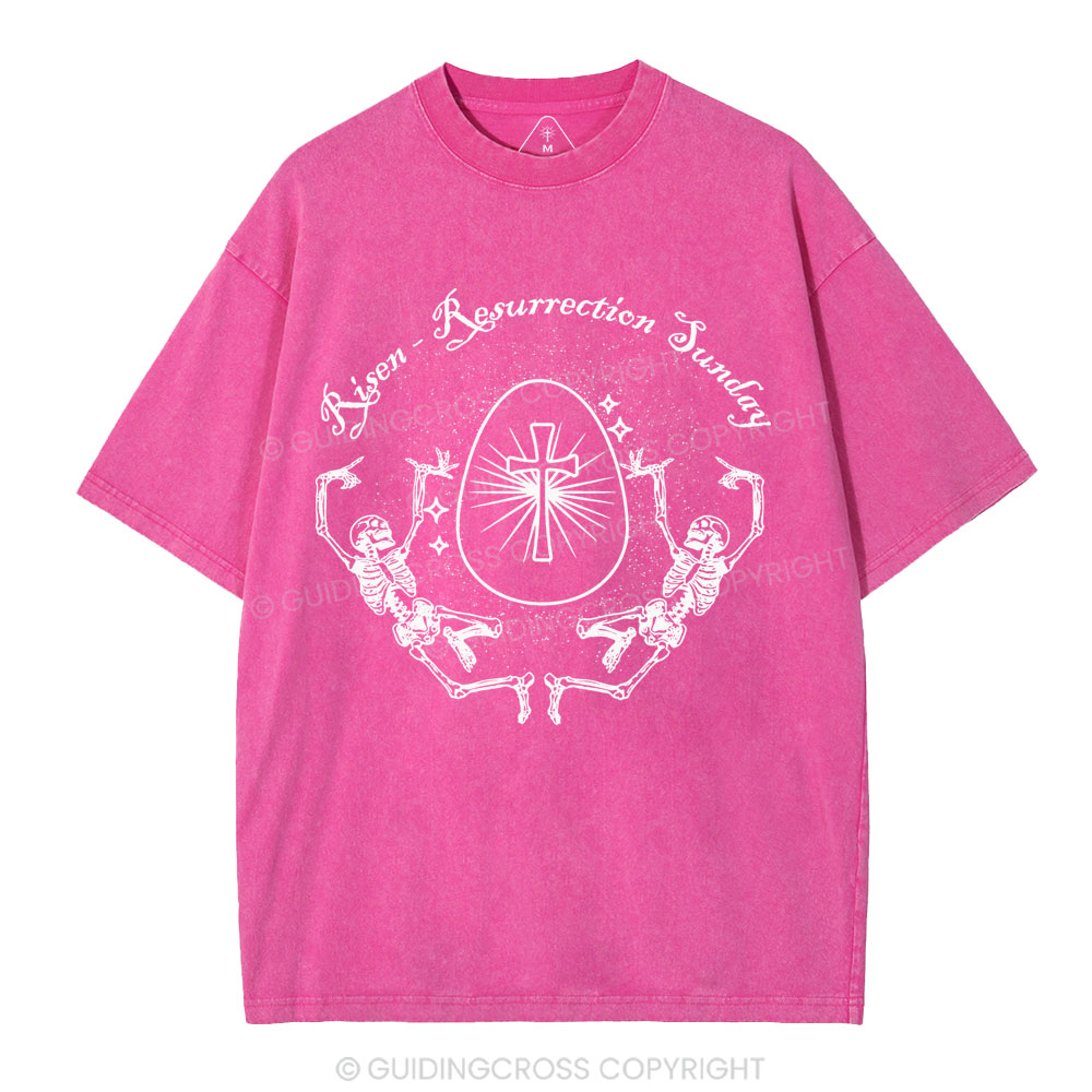 Resurrection Sunday Christian Washed T-Shirt