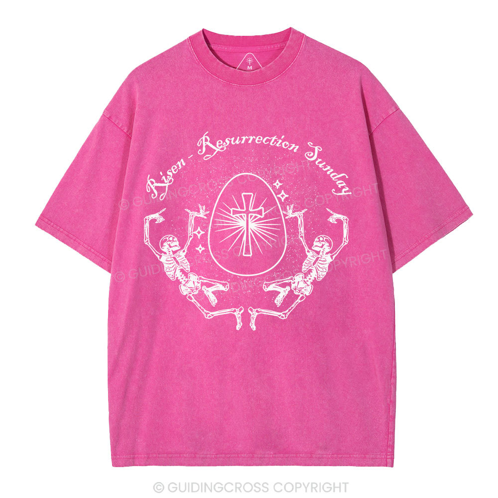 Resurrection Sunday Christian Washed T-Shirt