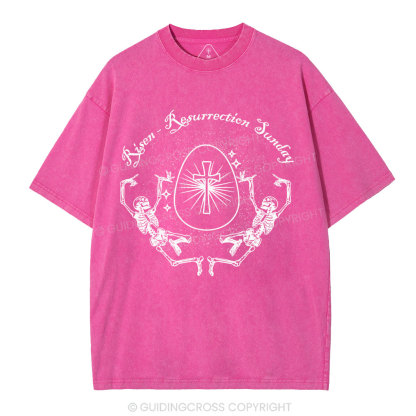 Resurrection Sunday Christian Washed T-Shirt