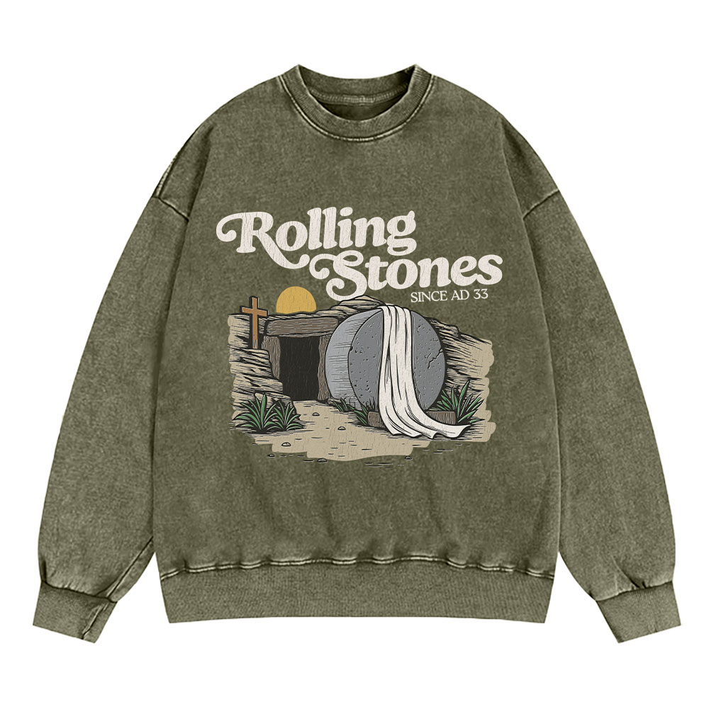 Rolling Stone Christian Washed Sweatshirt