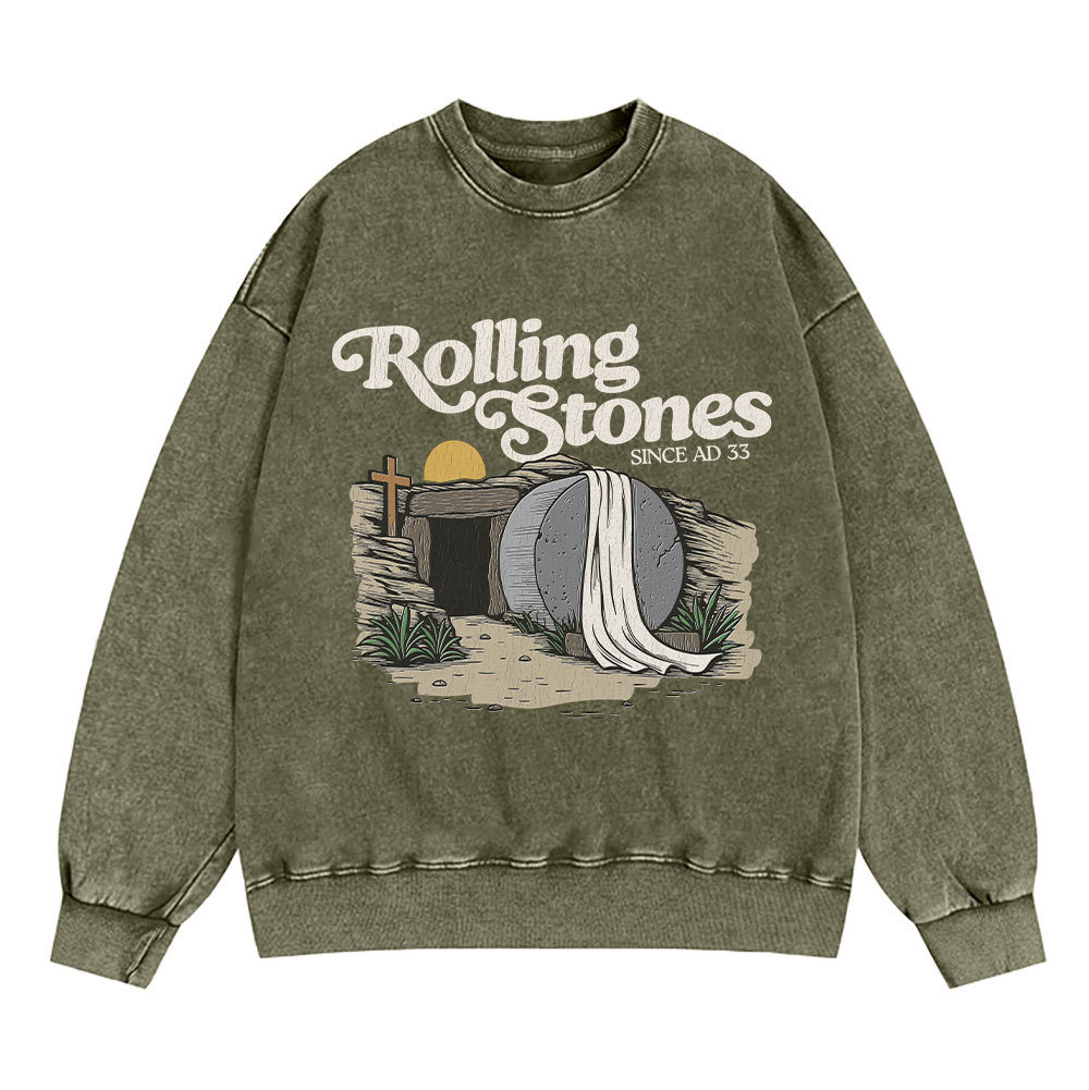 Rolling Stone Christian Washed Sweatshirt