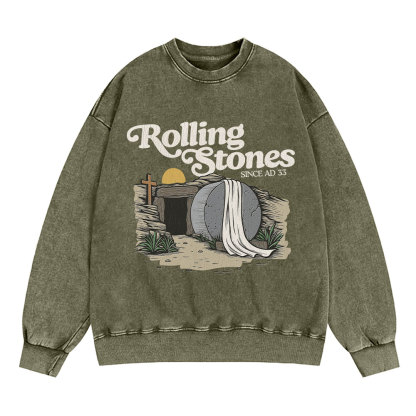 Rolling Stone Christian Washed Sweatshirt