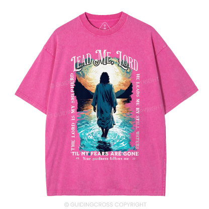 Lead Me Lord Christian Washed T-Shirt