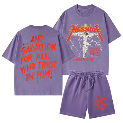 Messiah Christian Washed T-Shirt & Shorts