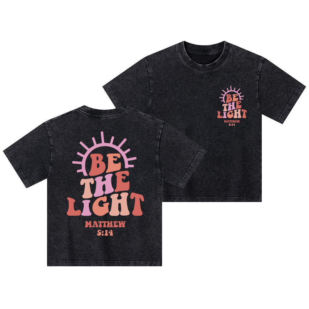 Be The Light Kid Washed T-Shirt