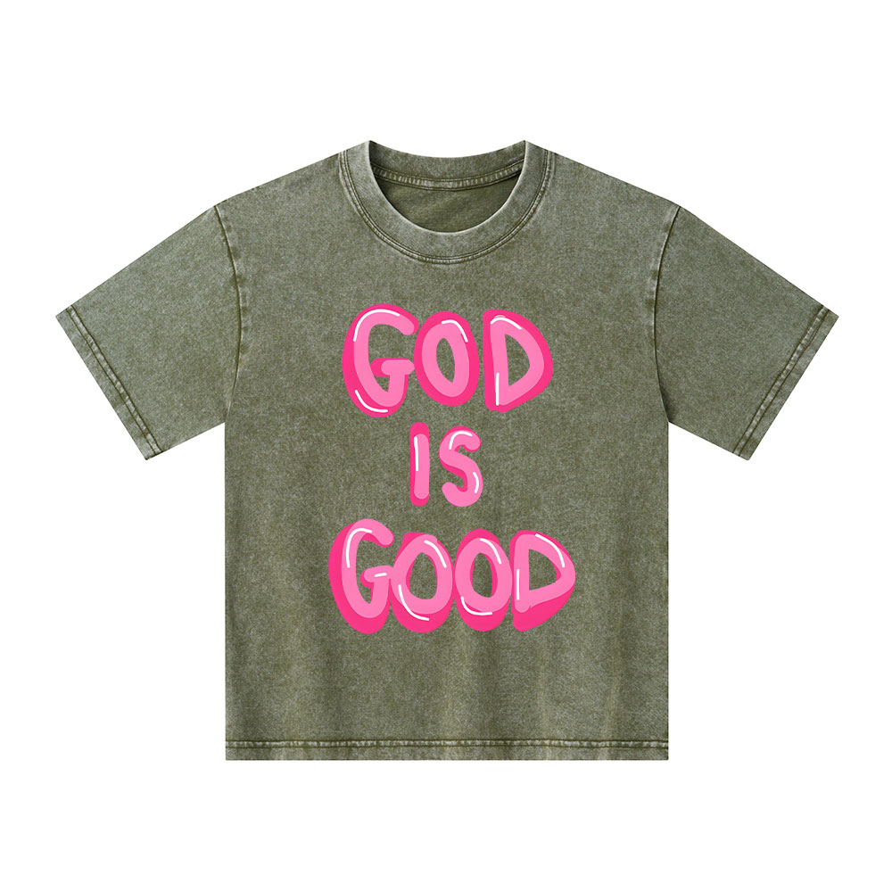 God Is Good Kid Washed T-Shirt