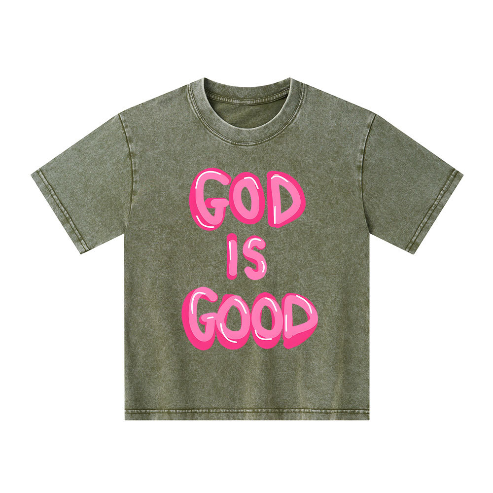 God Is Good Kid Washed T-Shirt